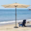 10 × 6.5FT Patio Umbrella with LED Light Strips-1254162696