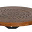 Acacia Wood, Circular Carved Coffee Table