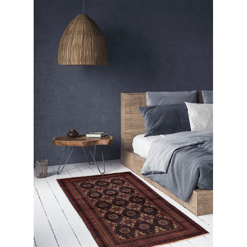 Teimani Navy Rug 4'2" x 6'9"