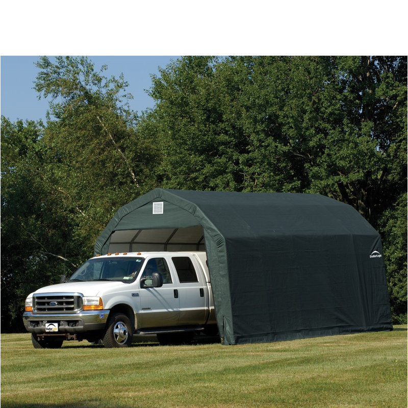 12' W x 20' D Garage, 108" H, Green