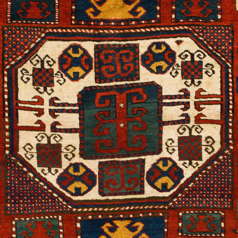 Tapis antique Karatchoph Kazak, vers 1870