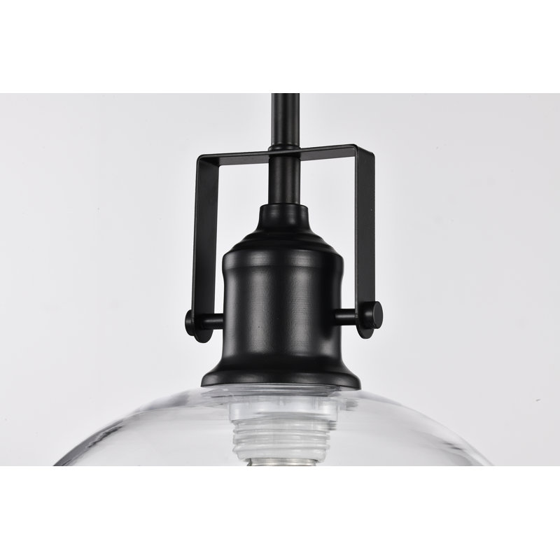 Borovno 1 - Light Matte Black Dome Pendant
