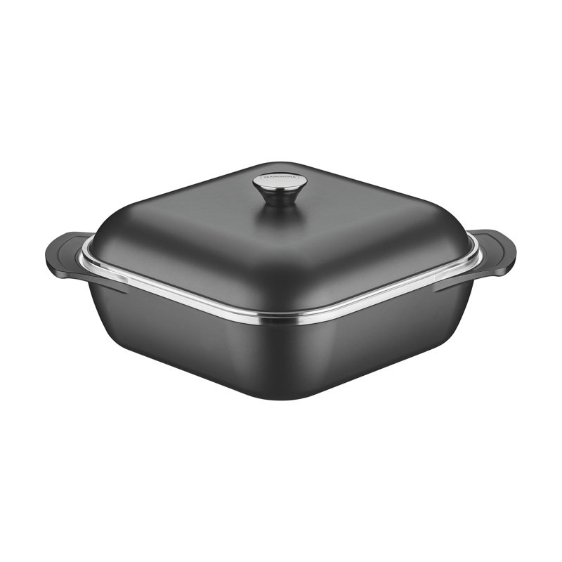 Tramontina Lyon 5.5 l Non-Stick Aluminium Square Braiser with Lid