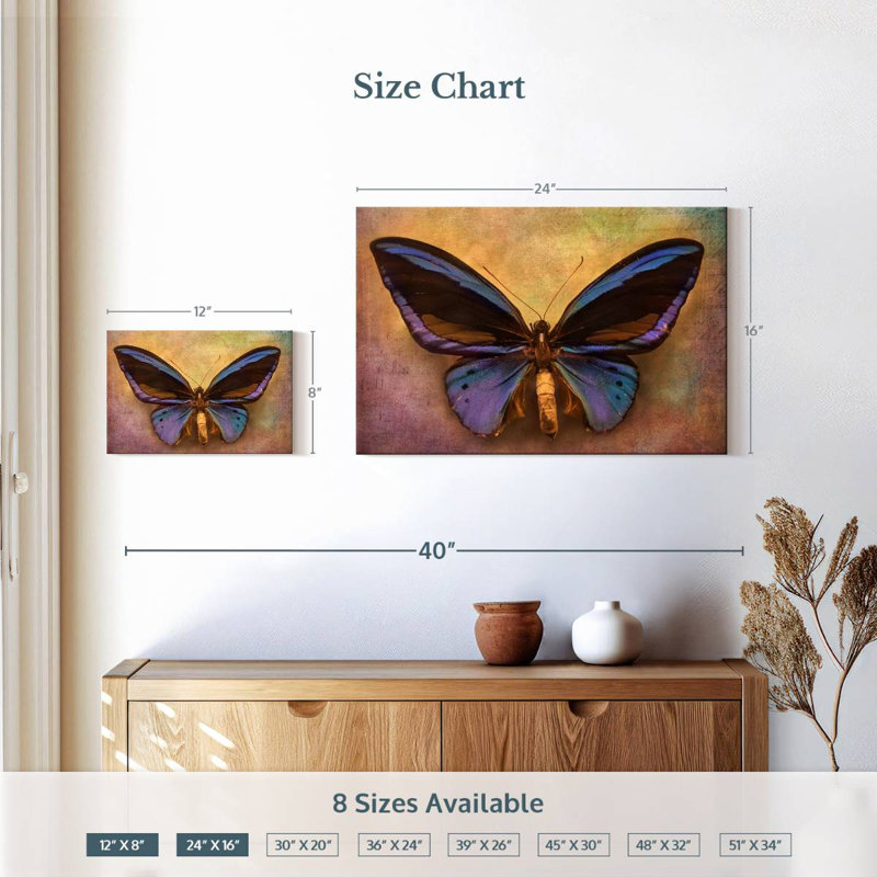 Original Butterfly, 16" H x 24" W