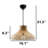 Bamboo Cap 1 Light Single Pendant