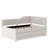 Upholstered Daybed With Trundle And Three Drawers, Beige-977127094