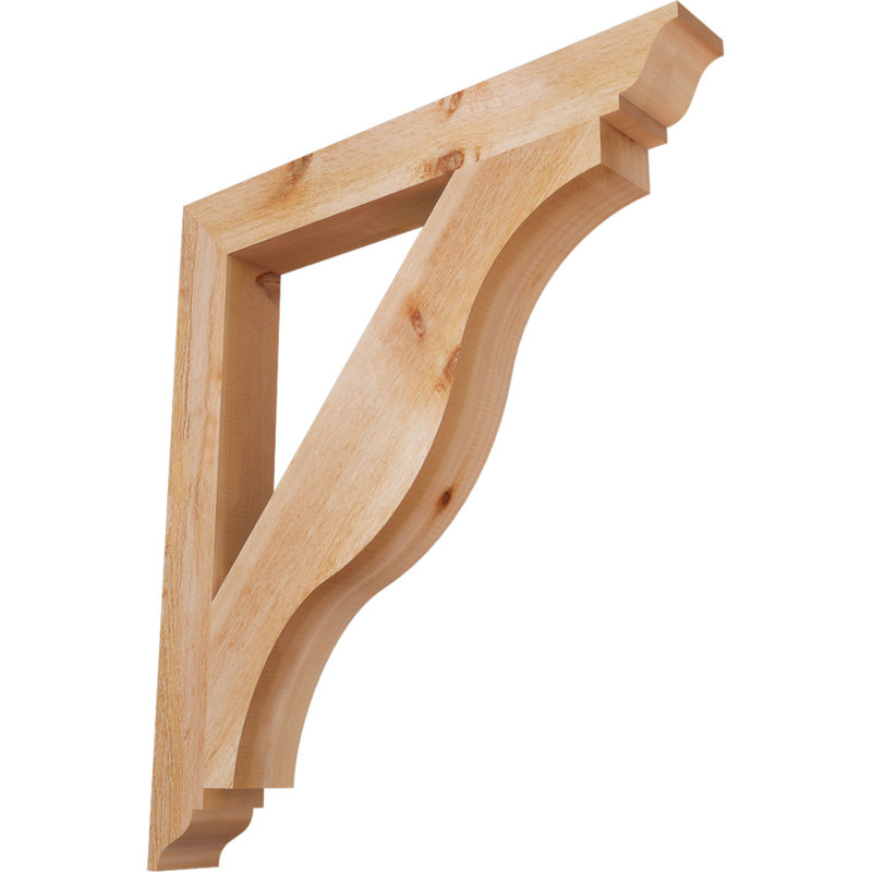 Support traditionnel Funston, H 36 po x l 4 po x P 32 po, Cèdre rouge de l'Ouest, Scié brut