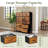 39.37" W 12-Drawer Fabric Dresser with Wood Top, Storage Chest-1532758445
