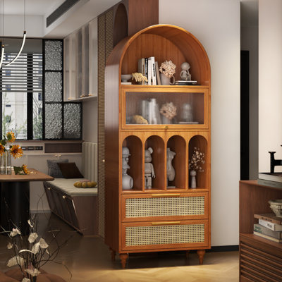 French Retro Arched Display Cabinet