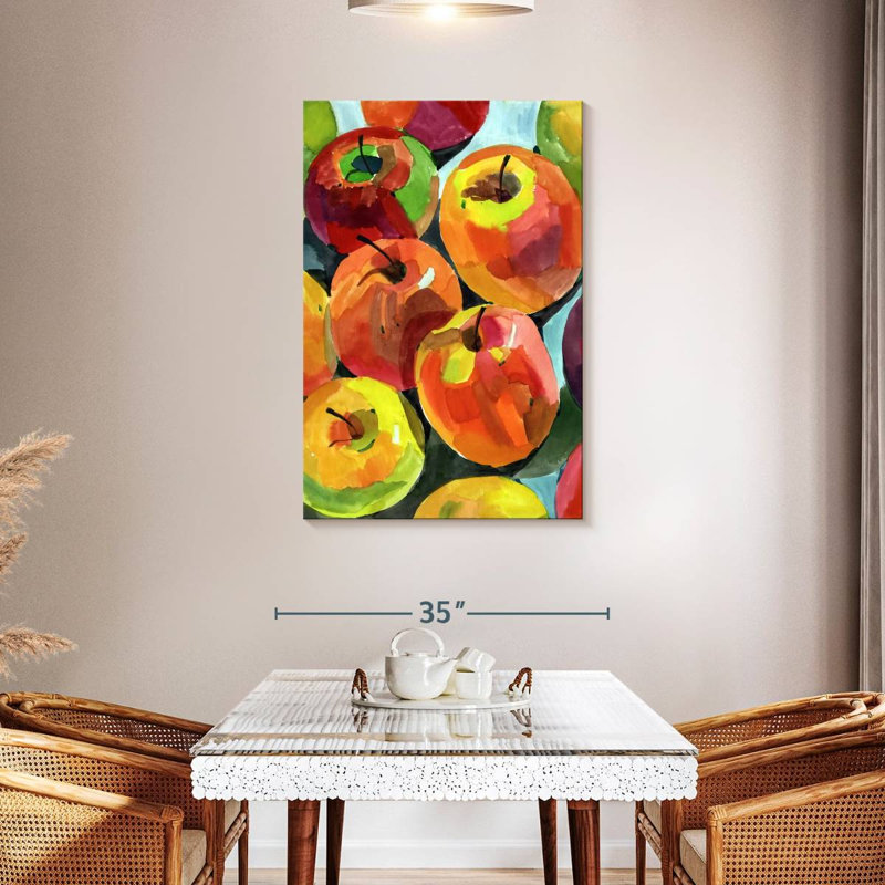 Yarlin Still Life Apples, 45" H x 30" W