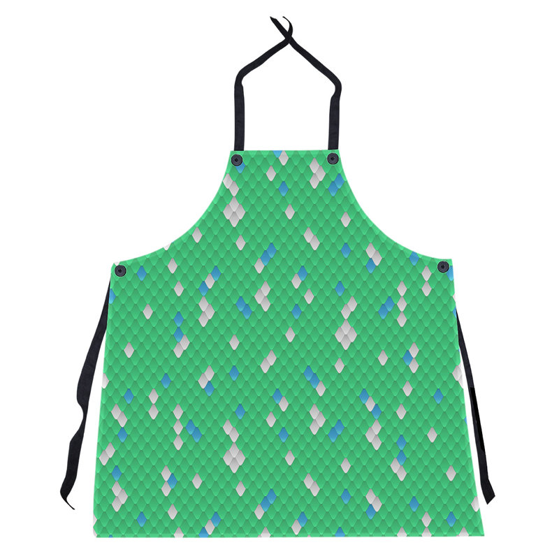 Tablier à écailles de serpent, Vert/bleu
