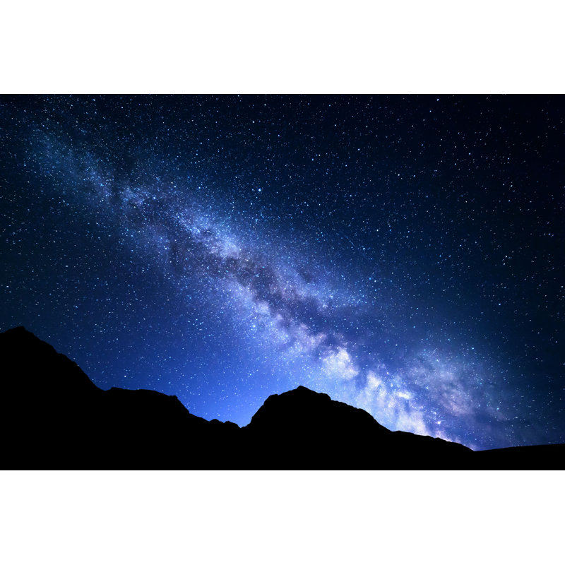 Landscape with Milky Way - Photographie sur toile tendue, H 20 po x l 30 po
