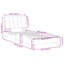 Cadre de lit avec DEL sans matelas Hanko gris clair 90 x 200 cm velours-2064023828-2064023830
