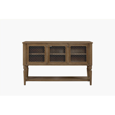 Sever w/ Mesh Door Fronts - Almond