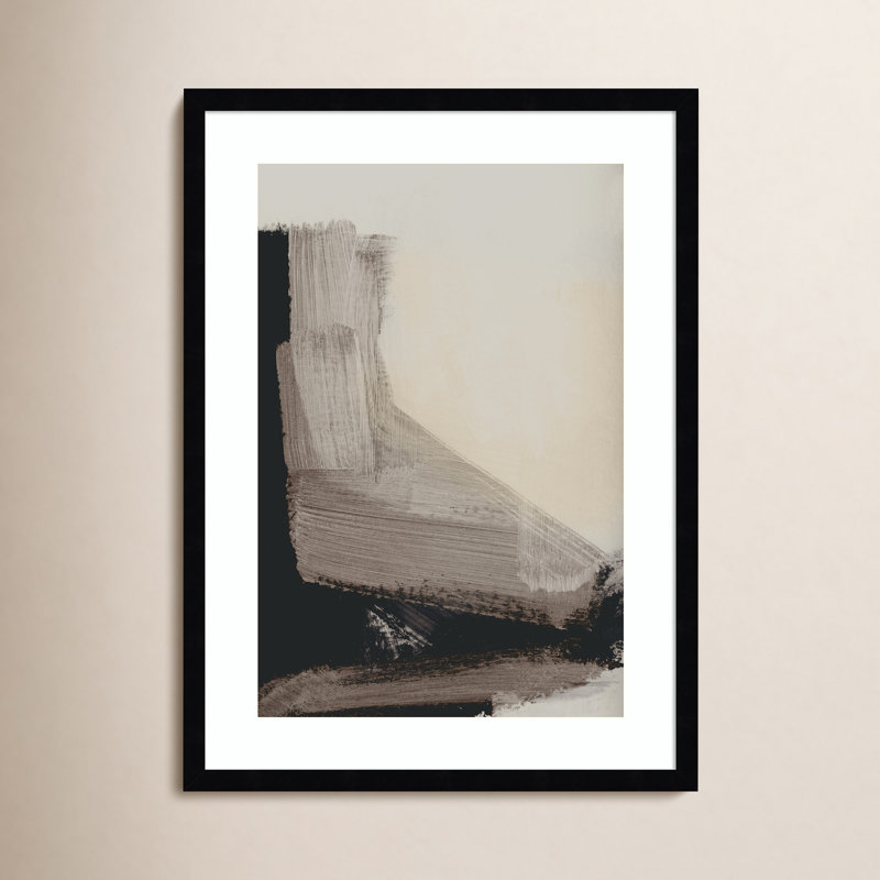 Impression sur bois encadrée «Cleve Mellow No 2» par Dan Hobjour, Noir, H 25 po x l 19 po