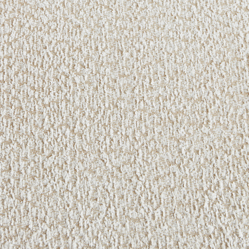 Aucun assemblage requis - Module de confort respirant beige à siège profond de style géométrique moderne à siège profond de 127,5 po