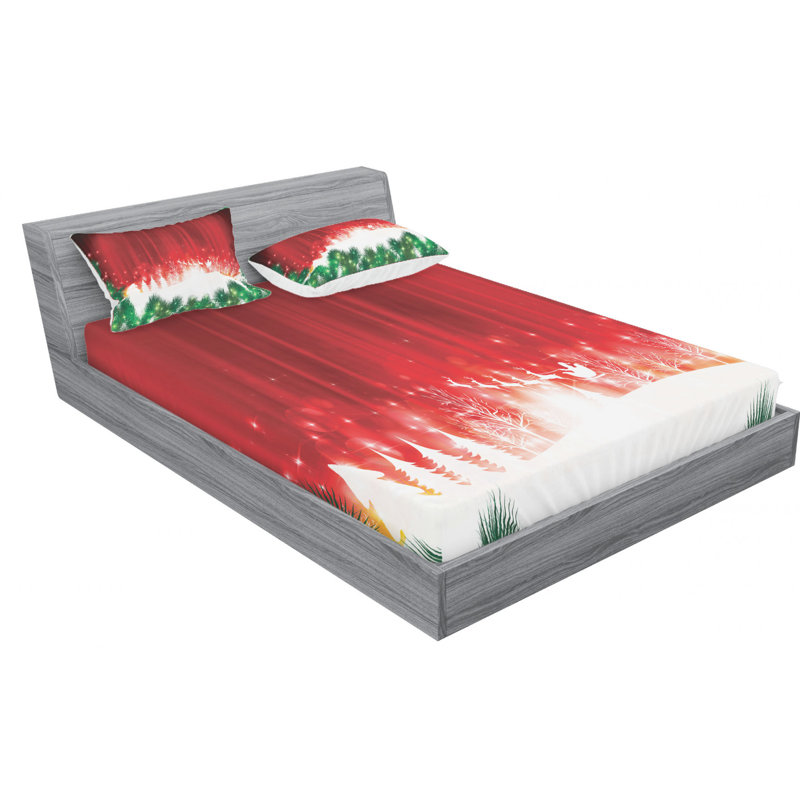 Microfiber Sheet Set, Queen Sheet Set with Fitted Sheet
