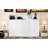 Twin Xl Size Bed With Desk, Led , Charging. White. Composed Employing Solid Wood And For A Home Office Or Guest Room White Desk . Build