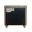 Table de chevet beige en velours