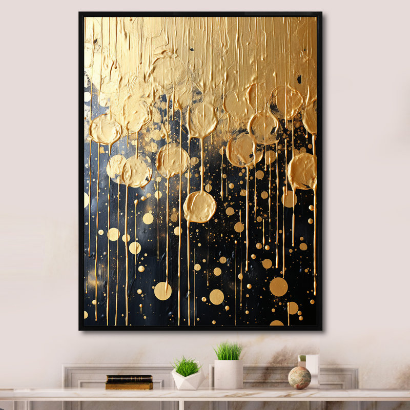 «Black Elegant Explosions - Fireworks», art mural, Cadre flottant noir, H 32 po x l 24 po x P 1 po