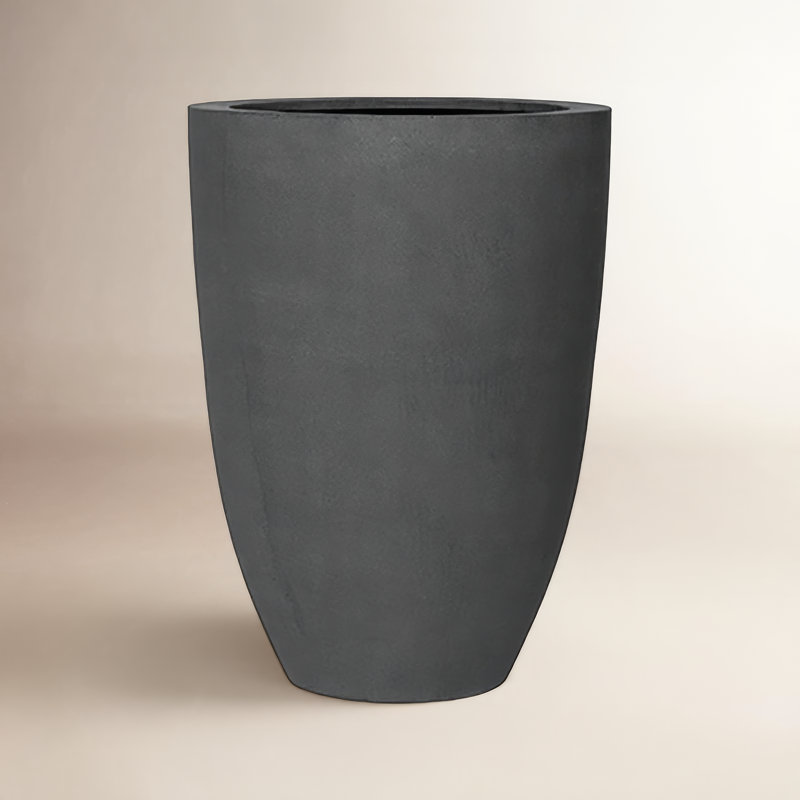 Pot à fleurs Elbe Fiberstone, H 28 po x l 20,5 po x P 20,5 po, Gris