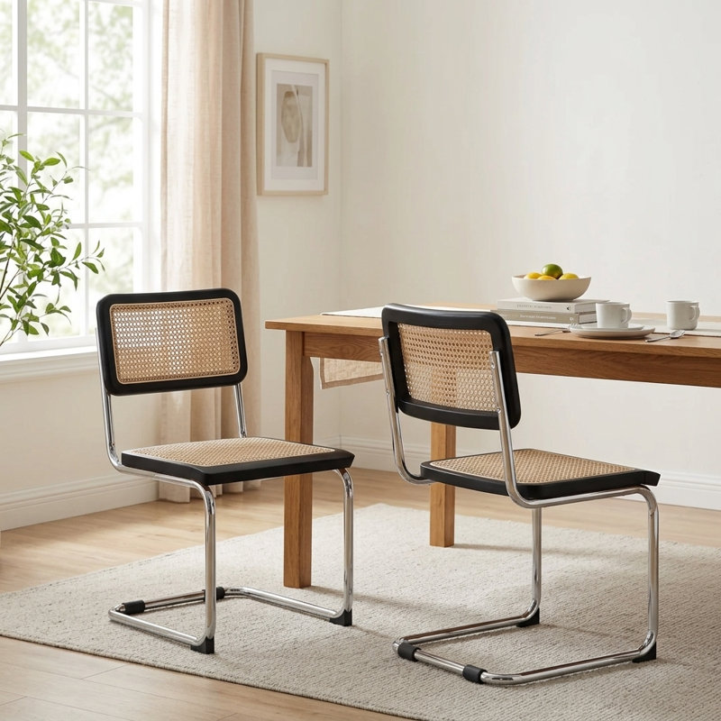 Chaise d'appoint en brun, Noir