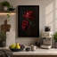 Deep Crimson Roses Botanical - Wrapped Canvas-1180347314-1180347325
