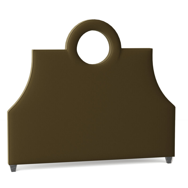 Tess Upholstered Headboard, Highlander Olive, Natural, Queen