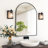 Modern Farmhouse Dimmable Bathroom Vanity Light with Seeded Glass and Wood-Grain Veneer Backplate-875365685-887759152