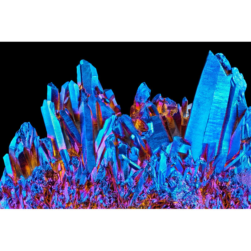 Incroyable grappe de cristal Aura, H 8 po x l 12 po