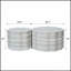 Ensemble de 2 tables basses rondes à motif de faux Mars, design minimaliste moderne pour le salon et le bureau-1401702195