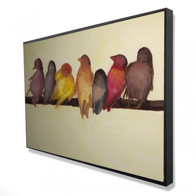 «Bird Family», reproduction sur toile