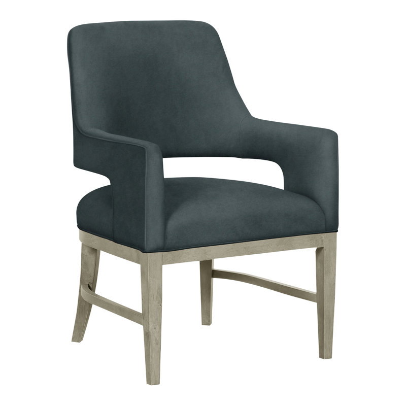 Josie Grande Upholstered Arm Chair, Perigold Montage Glacial, Almond Buff