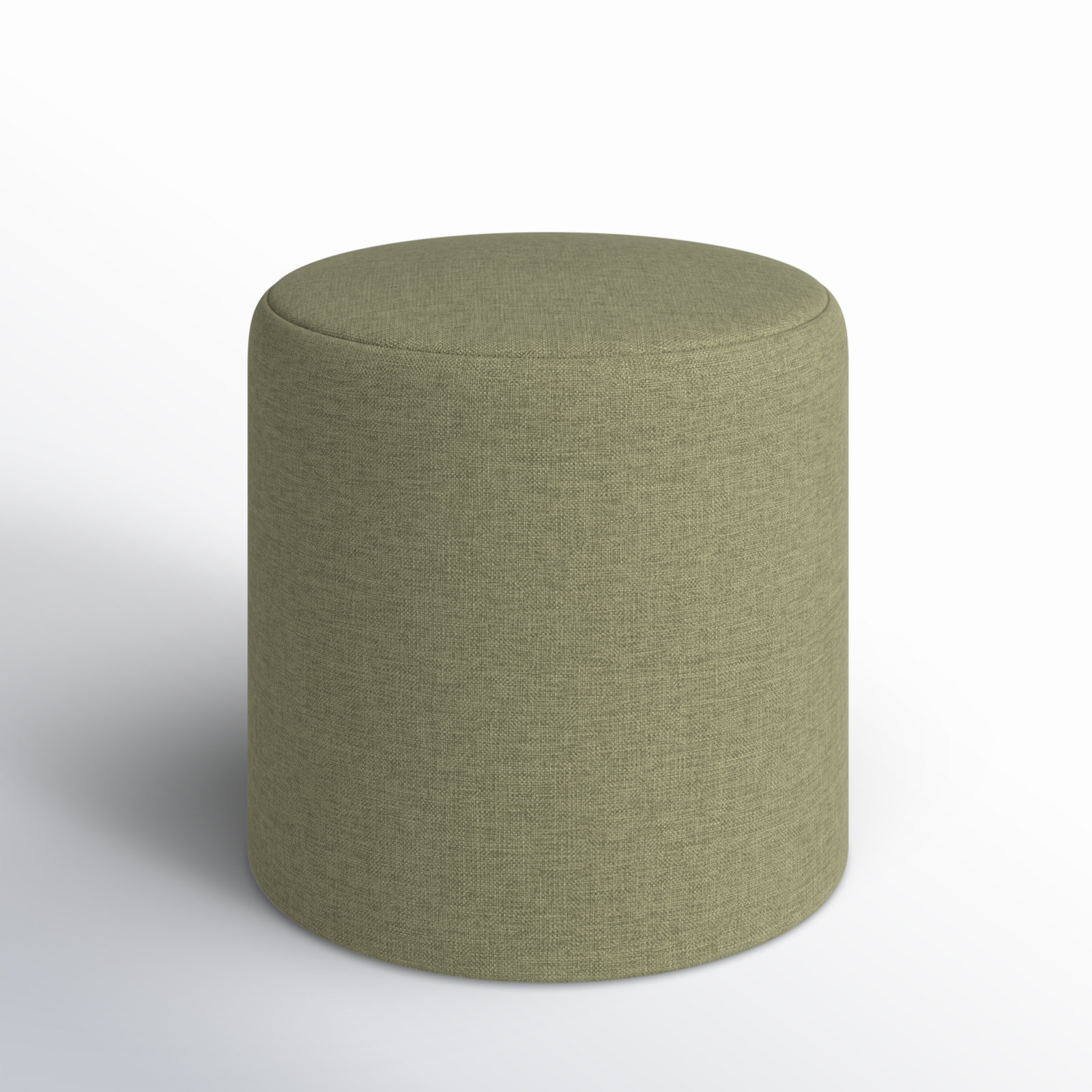 Orlando Upholstered Ottoman, Zuma Laurel Textured Linen