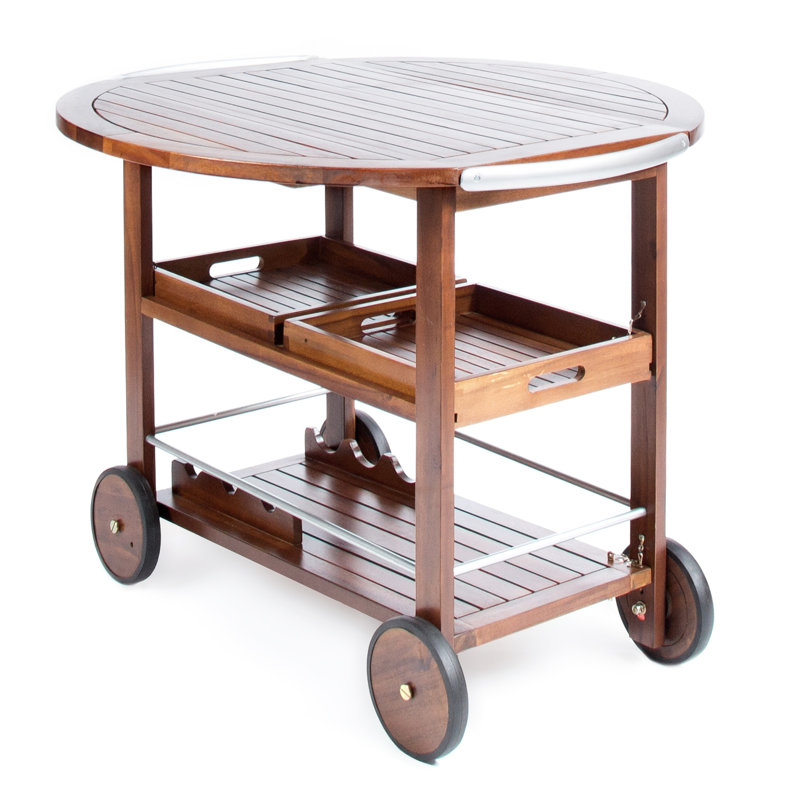 BAR CART, Bar Cart Offers Two Shelves