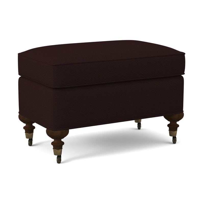 Devan Ottoman, Margaret Mahogany, American Walnut