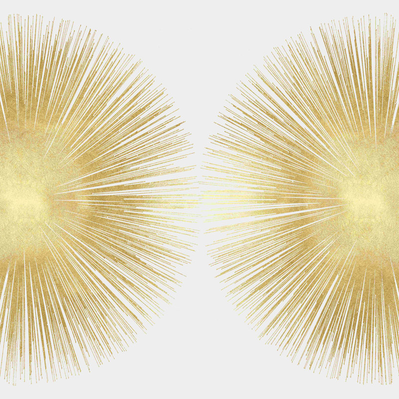 Sunburst Soft Gold Ii - impression sur toile tendue, H 20 po x l 20 po