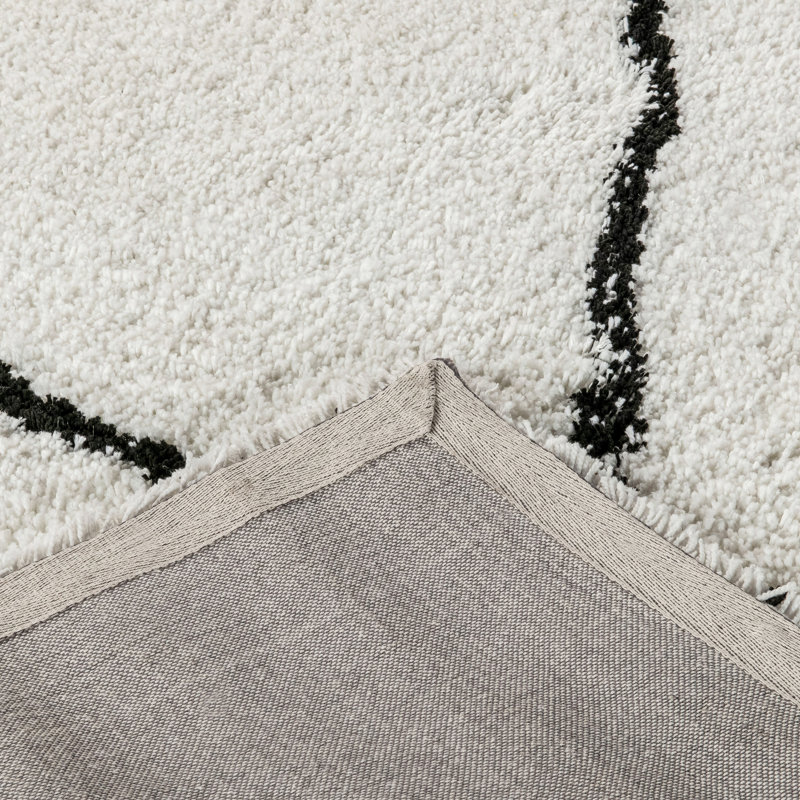 Brittain Diamond Trellis Modern Shag Area Rug, Rectangle 8' x 10'