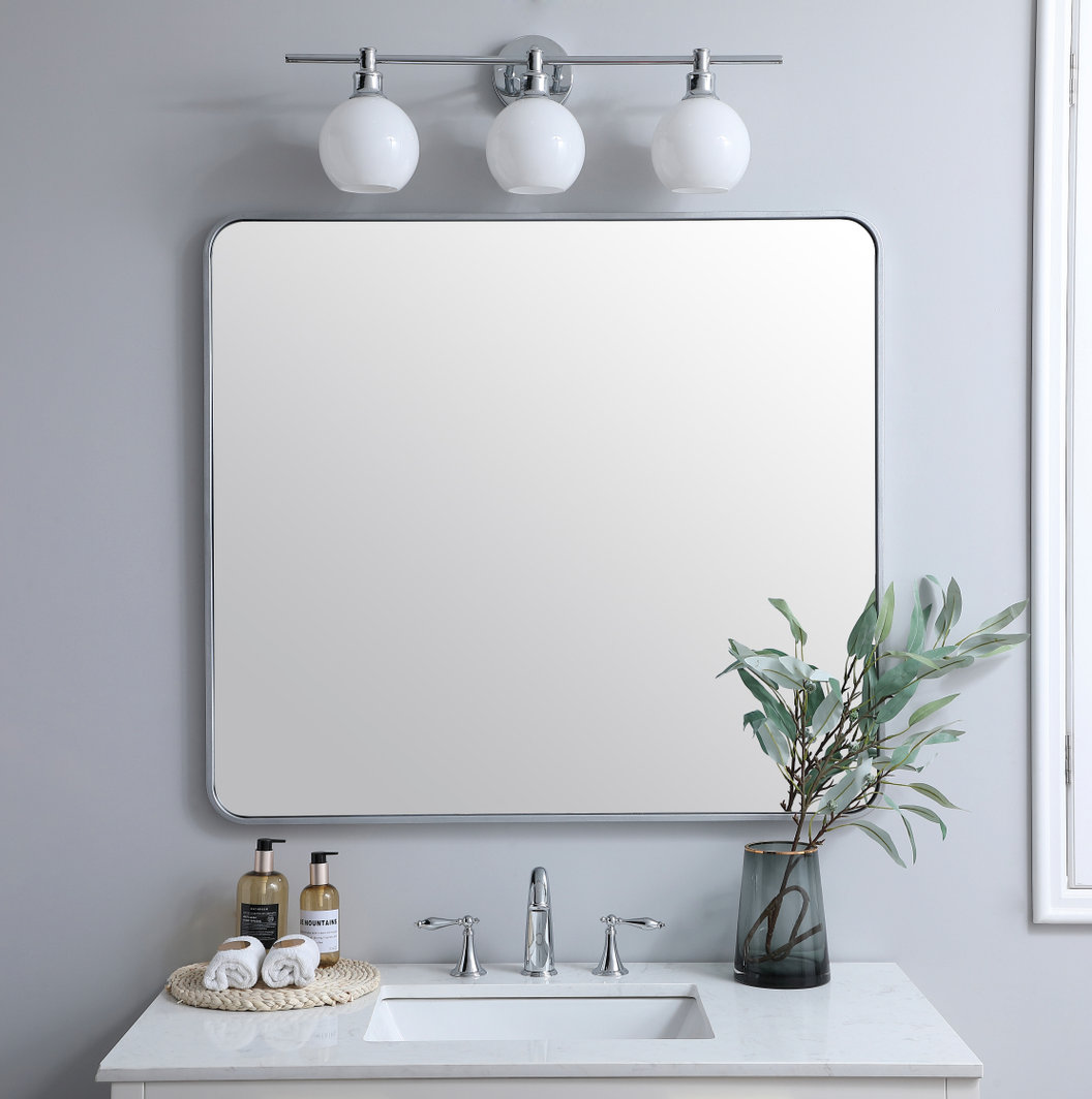 Sabine Accent Mirror, 40'' H x 36'' W, Silver