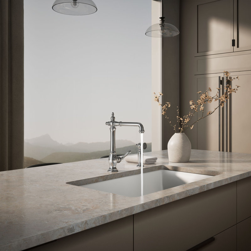 Artifacts® Single Handle Kitchen Sink Faucet with Accessories, Oil Rubbed Bronze