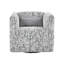 Chaise d'appoint 1 pièce en tissu d'ameublement en jacquard Fancy