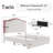 Chaille LED Bed Frames with Storage Drawer, Upholstered Platform Bed with Adjustable Headboard-105526761-105526764