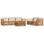 254cm Wide Patio Sectional Set
