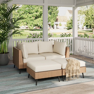 4 Pieces Sectional Seating Group With Cushions
