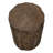 25in Tree Stump Side Table Walnut Outdoor End Table Accent Table for Indoor Outdoor Patio, Living Room
