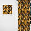 Motif à chevrons doré doré et noir de luxe - Rideau à chevrons - Rideau obscurcissant - 1 panneau-107562500