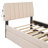 Teddy Fleece Upholstered Platform Bed With Trundle, LED Lights, And Remote Control For Modern Bedrooms-1772044489