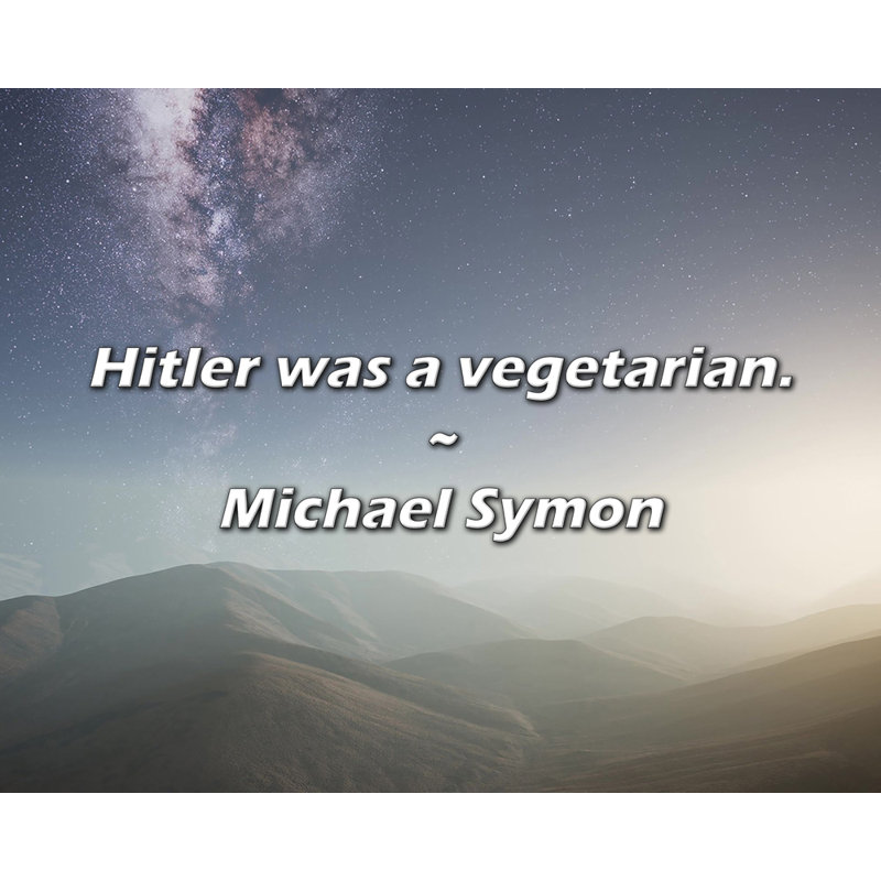 Citation de Michael Symon: H. était végétarien.