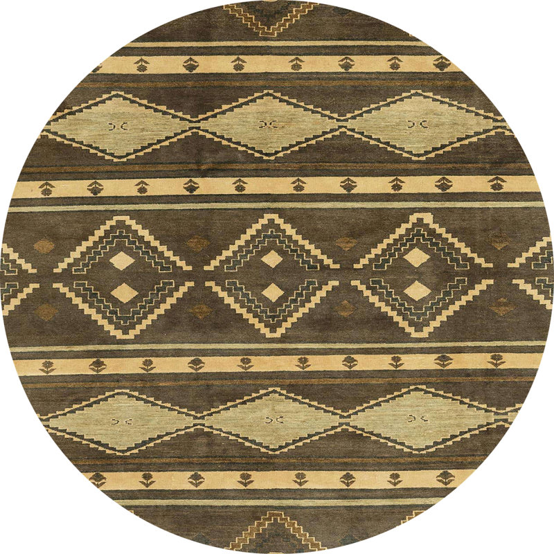 Tapis abstrait moderne 1792, Rond 6 pi