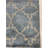 Blue Hand Knotted Wool Blue / Silver Contemporary Tiled Area Rug-75031818